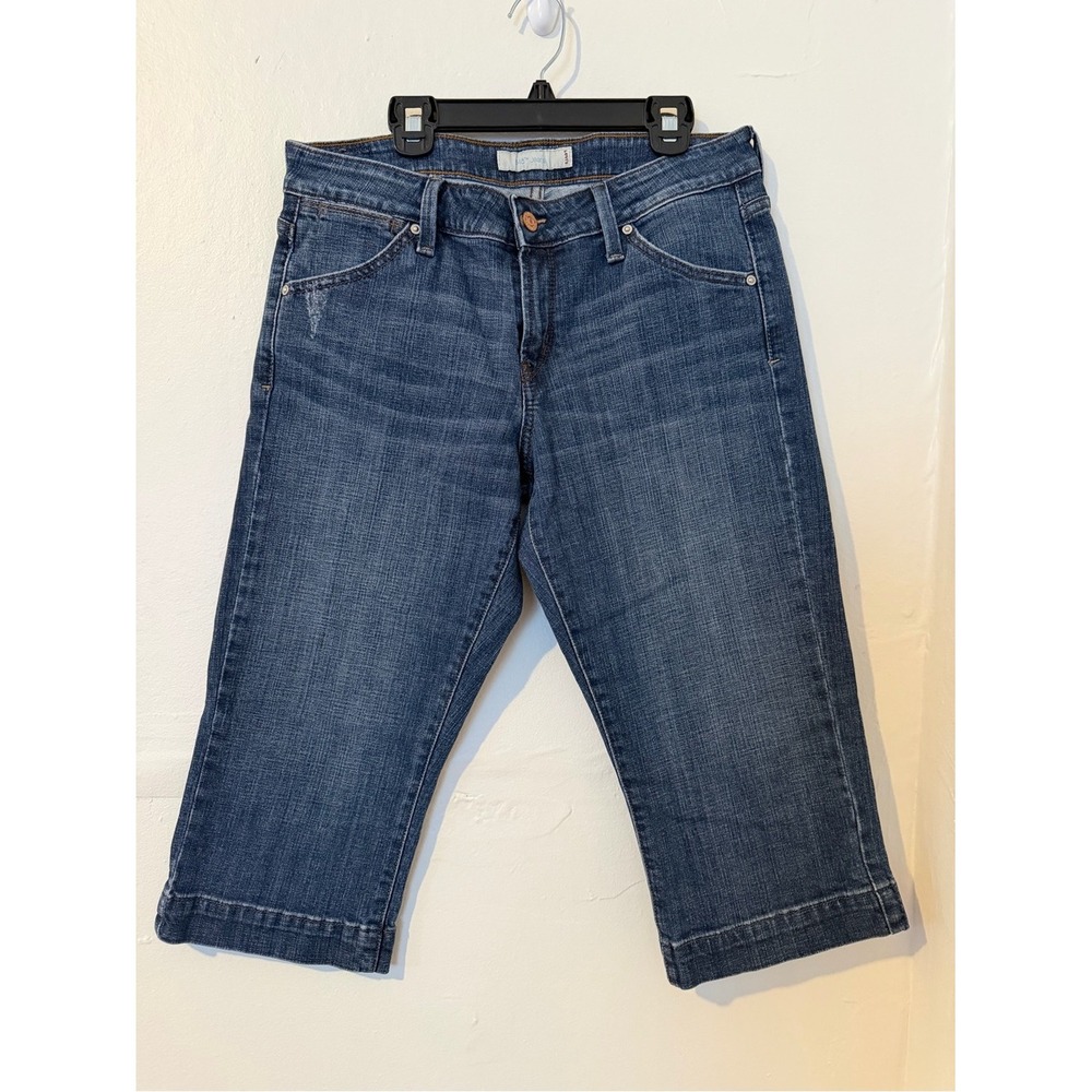 Levi's 525 Dark Blue Denim Capri Jeans Size 6